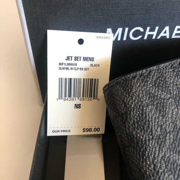🔥 Michael Kors Jet Set Monogram Wallet & Money Clip Gift Set - Picture 6 of 13